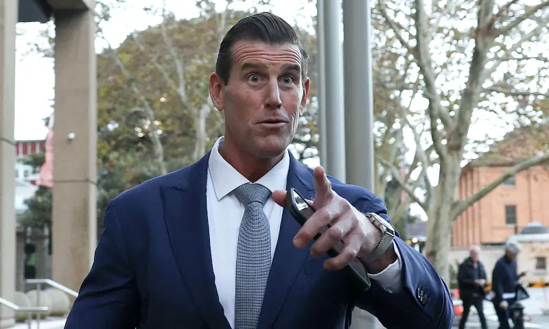 A former member of Australia&rsquo;s elite Special Air Service regiment Ben Roberts-Smith leaves the Federal Court in Sydney on May 1, 2025. &mdash; AFP/File