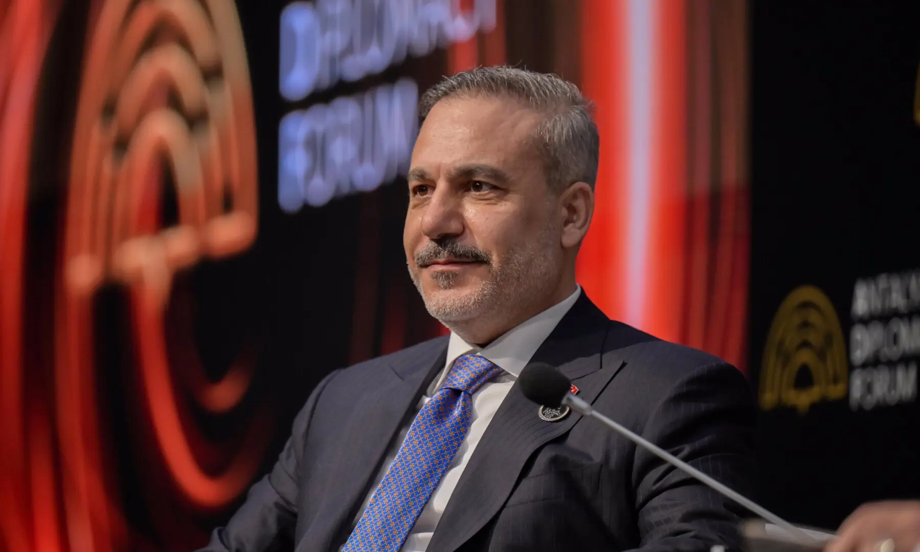 Turkish Foreign Minister Hakan Fidan speaks during the &ldquo;ADF Host Talk&rdquo; at Antalya Diplomacy Forum in Antalya, Turkiye on April 17, 2026. &mdash; X/MFATurkiye