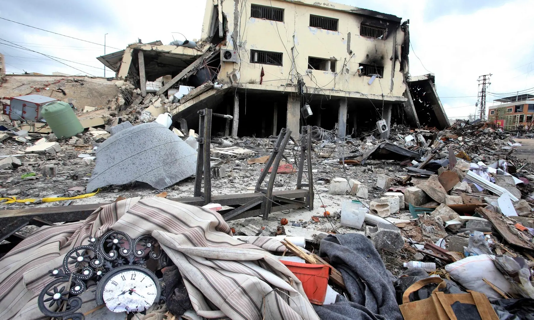 This picture shows the destruction caused by Israeli strikes in the southern Lebanese city of Nabatieh on April 20, 2026. &mdash; AFP
