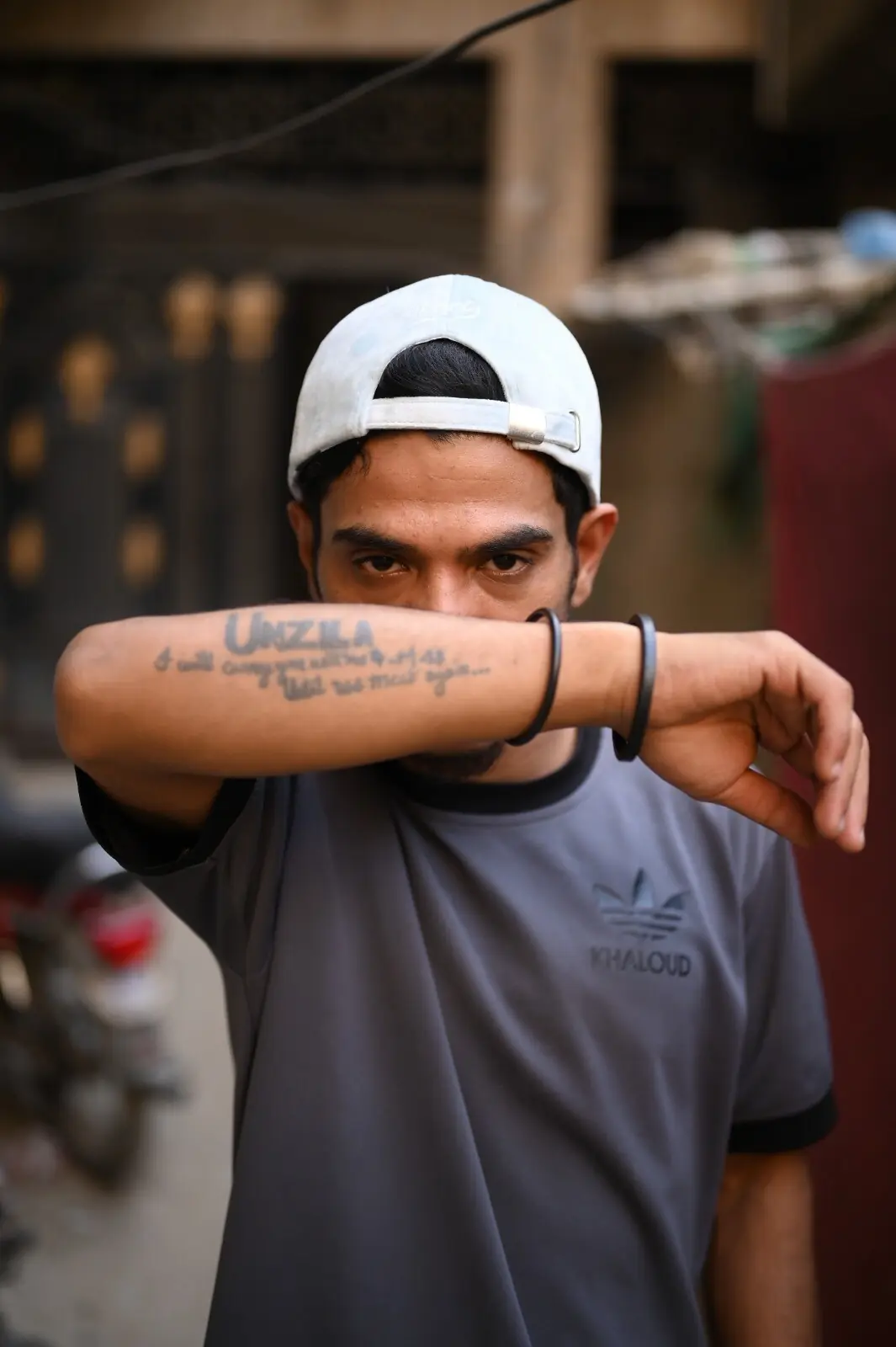 MC Affo with his daughter&rsquo;s name tattooed across his arm. 