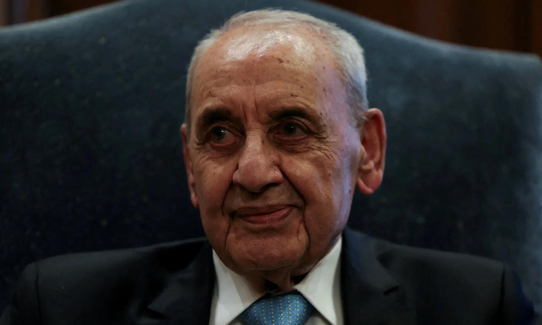 A file photo of Lebanese Parliament Speaker Nabih Berri from October 18, 2024. &mdash; Reuters
