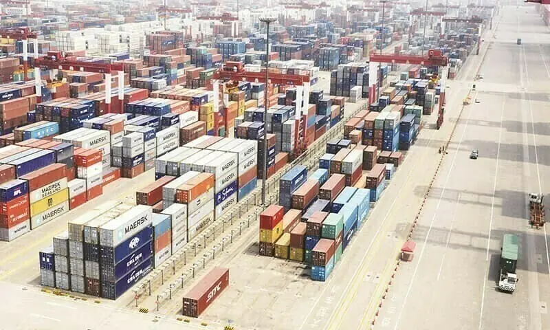 A file photo of shipping containers. &mdash; AFP/File