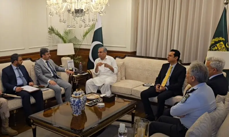 Interior Minister Mohsin Naqvi chairs a high-level meeting in Islamabad on April 22, 2026. —APP Interior Minister Mohsin Naqvi chairs a high-level meeting in Islamabad on April 22, 2026. —APP