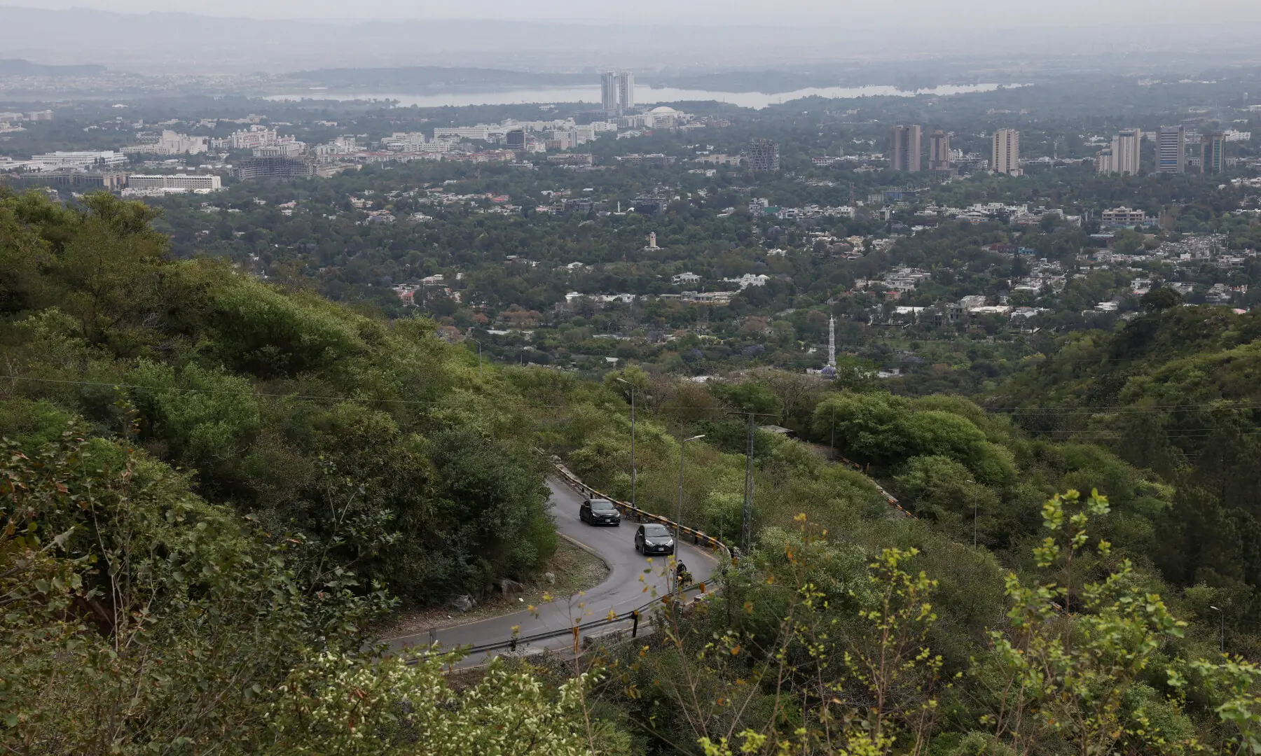 Islamabad cityscape from Daman-i-Koh, as Pakistan prepares to host the US and Iran for the second phase of peace talks, on April 18, 2026. &mdash; Reuters