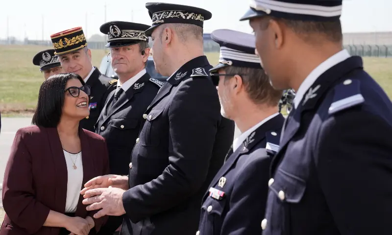 Britain's Home Secretary Shabana Mahmood reacts as she meets with French police officers in an undisclosed location in northern France on April 23, 2026, ahead of signing a deal with France to help stop migrants boarding boats to the UK. — AFP Britain's Home Secretary Shabana Mahmood reacts as she meets with French police officers in an undisclosed location in northern France on April 23, 2026, ahead of signing a deal with France to help stop migrants boarding boats to the UK. — AFP