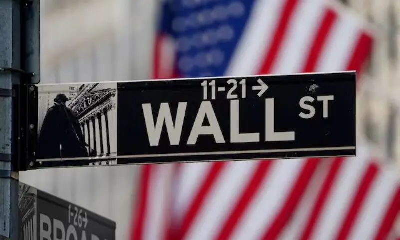 The Wall Street sign is pictured at the New York Stock Exchange in the Manhattan borough of New York City, New York, US, March 9, 2020. &mdash;Reuters/File
