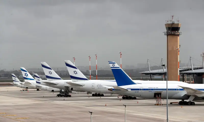 El Al Israel Airlines planes are seen on the tarmac at Ben Gurion International airport in Lod, near Tel Aviv, Israel on March 10, 2020. — Reuters/File El Al Israel Airlines planes are seen on the tarmac at Ben Gurion International airport in Lod, near Tel Aviv, Israel on March 10, 2020. — Reuters/File