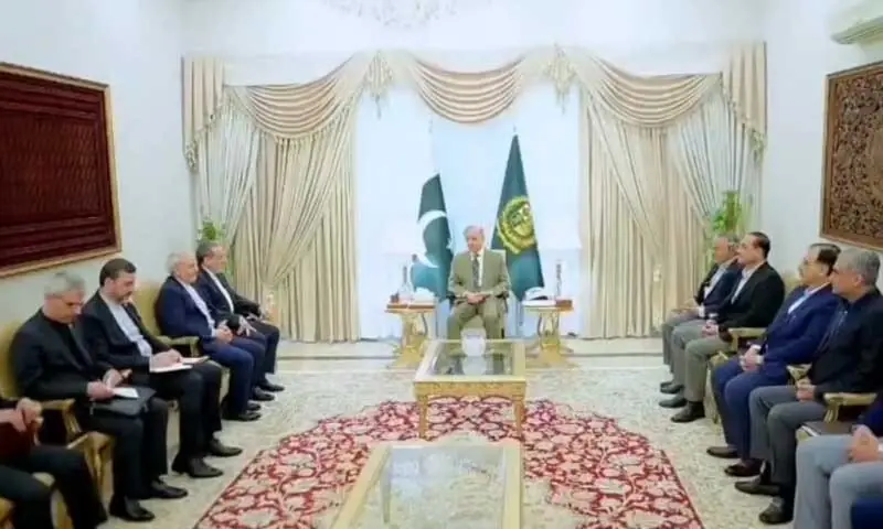 Iran&rsquo;s Foreign Minister Abbas Araghchi meets with Prime Minister Shehbaz Sharif at PM House in Islamabad on April 25, 2026. &mdash; screengrab via X/PakPMO