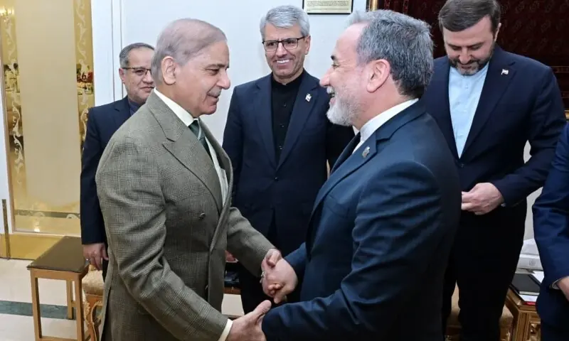 Iran&rsquo;s Foreign Minister Abbas Araghchi meets with Prime Minister Shehbaz Sharif at PM House in Islamabad on April 25, 2026. &mdash; Photo courtesy PakPMO/X