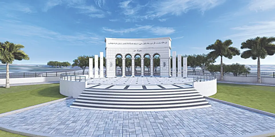 Marka-i-Haq Monument at Kutchery Chowk is scheduled to be completed by the first week of May. &mdash; Dawn