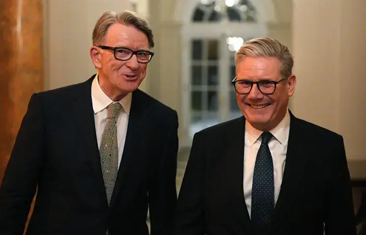 UK PM Keir Starmer (right) has insisted that he and other ministers were not told Peter Mandelson (left) had failed the vetting process.&mdash;AFP/file
