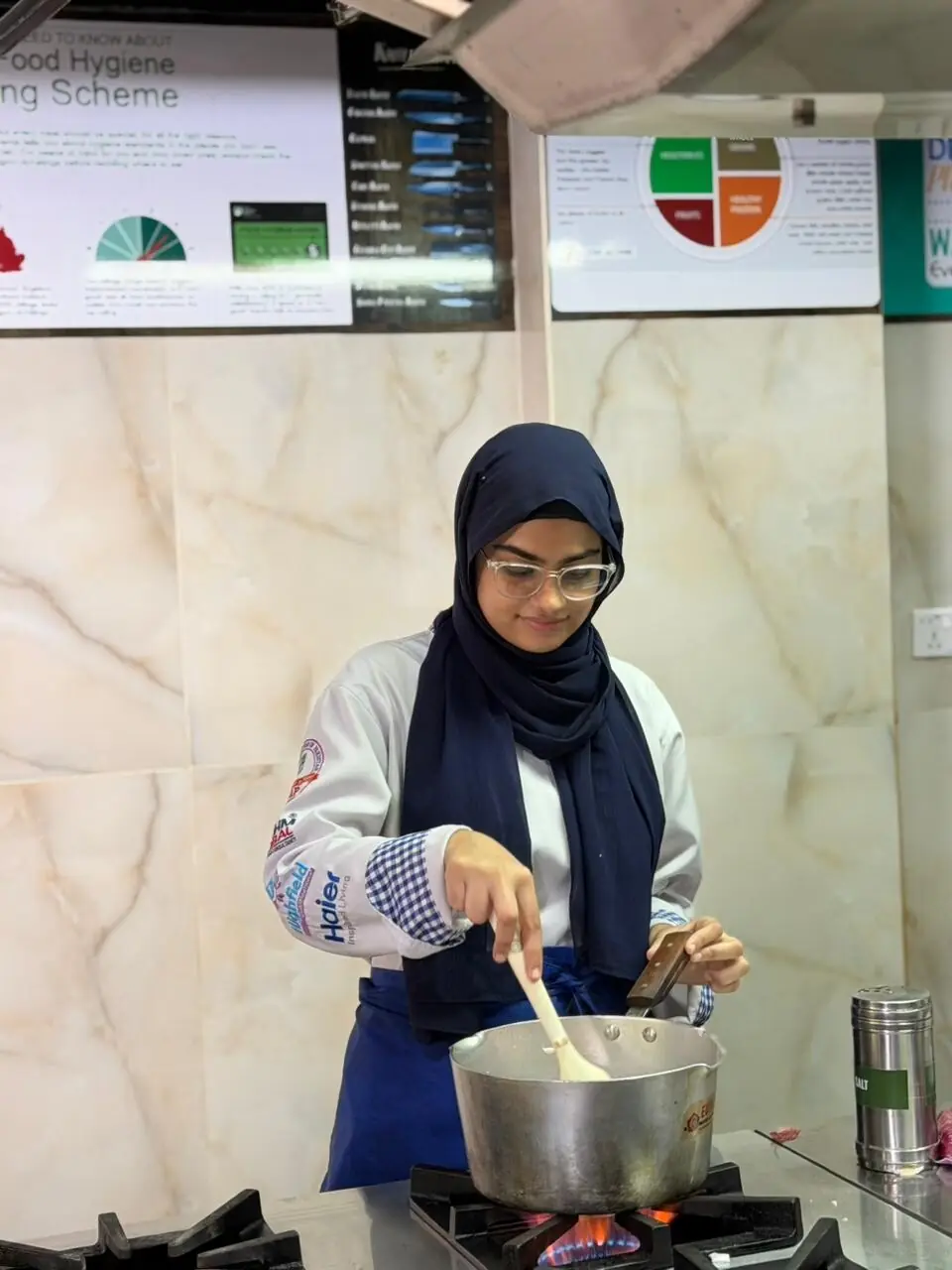 Hooria Sayeed cooking up a storm