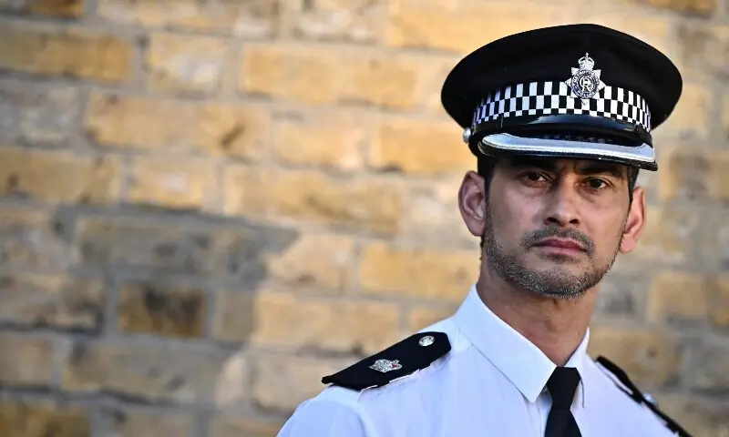 Metropolitan Police detective superintendent Gareth Gilbert poses for a photo in central London on April 25. &mdash; AFP