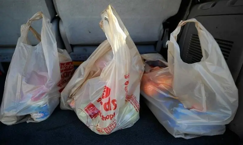 File photo of plastic bags.&mdash; Dawn/File