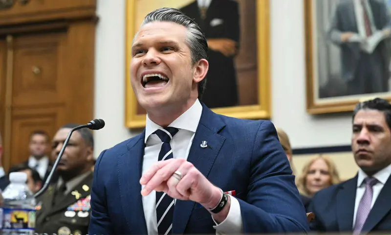 Pentagon chief Pete Hegseth testifies before the US House Armed Services Committee on Capitol Hill.&mdash;AFP