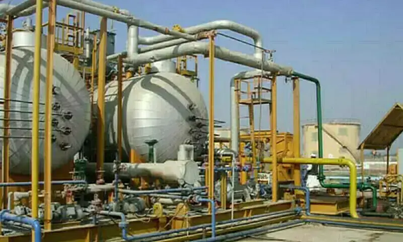 A file photo of a gas field. &mdash; Dawn/file