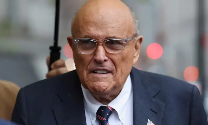Former Donald Trump lawyer and former New York City Mayor Rudolph Giuliani arrives at US Federal court in his case to surrender valuables to Georgia election workers he was found to have defamed, in New York City, US on November 26, 2024. &mdash;Reuters/File