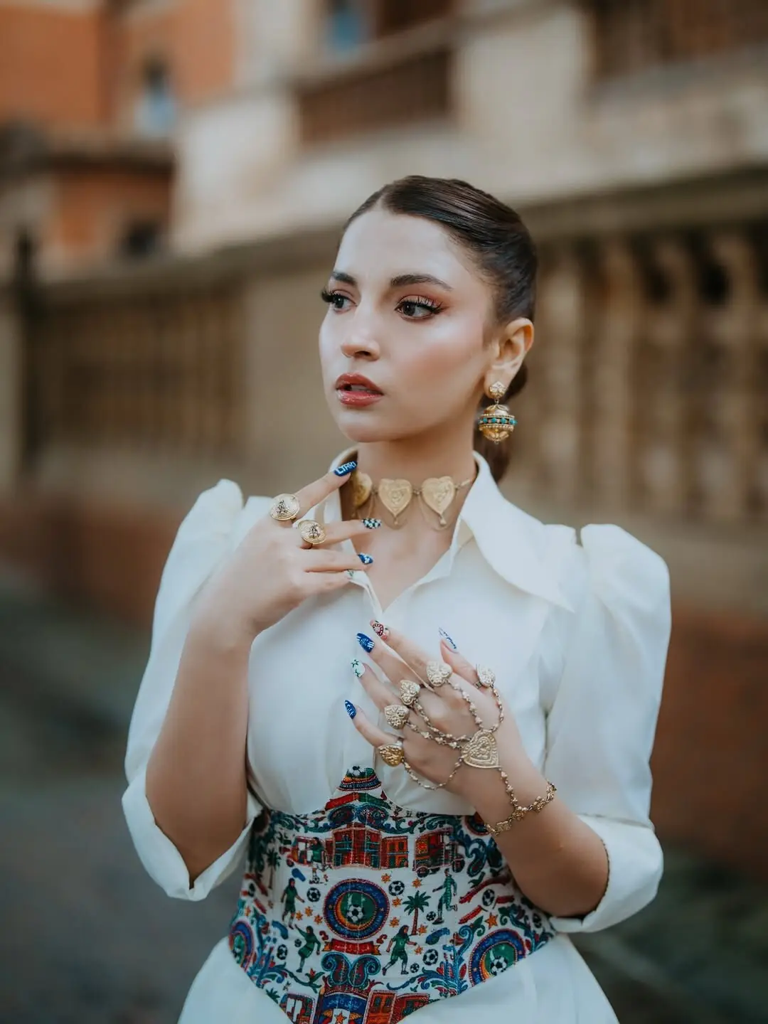 Dananeer Mobeen wore a very special embroidered corset to the London premiere of Mera Lyari