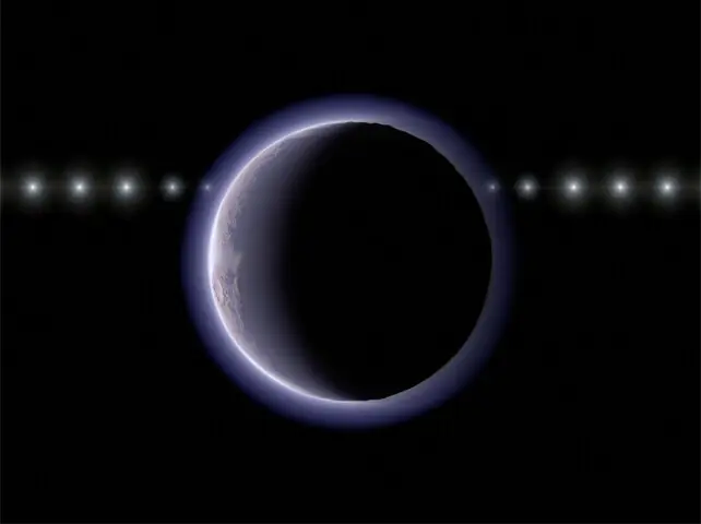 This artist&rsquo;s impression shows the trans-Neptunian object (612533) 2002 XV93 occulting a background star.&mdash;AFP