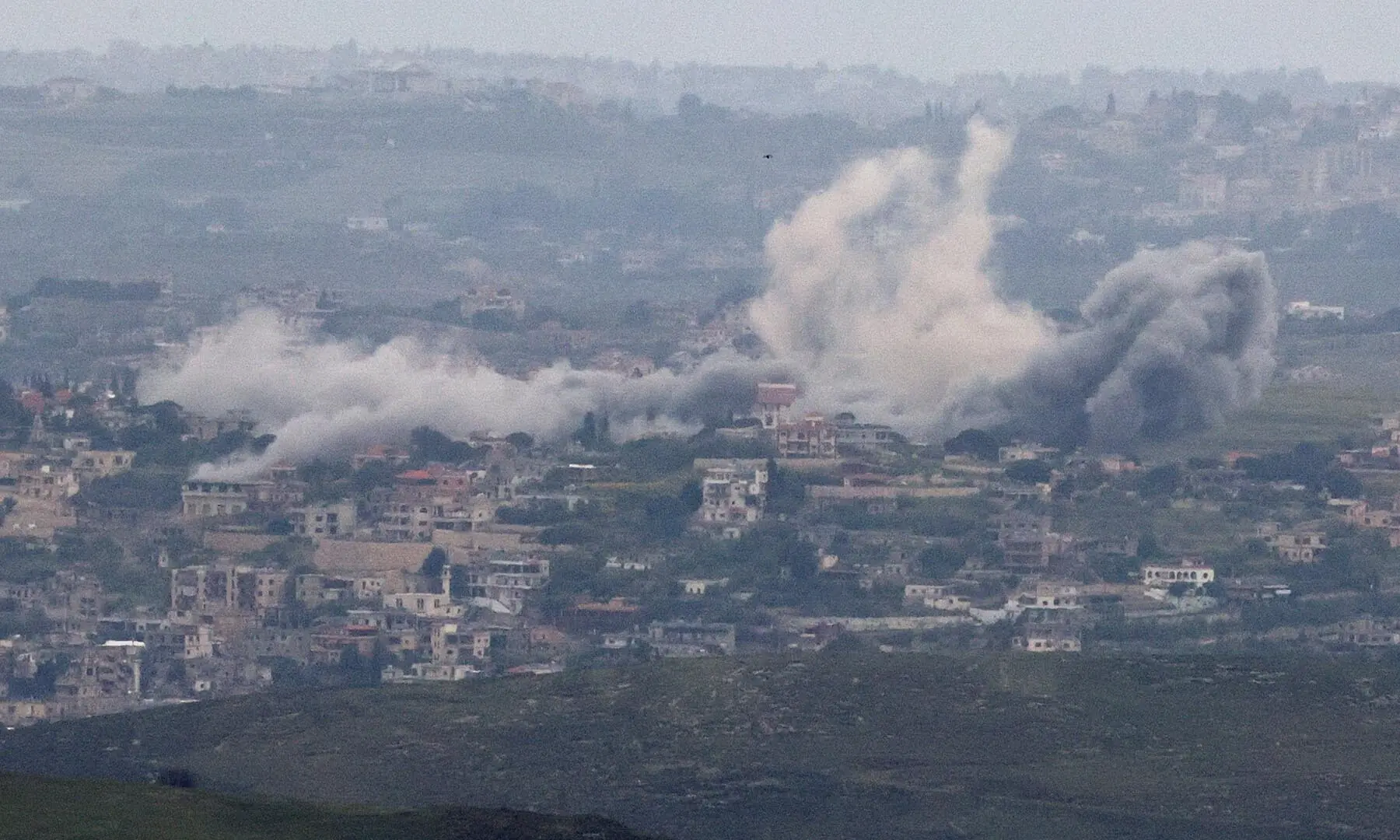 Smoke rises from southern Lebanon, as seen from the Israeli side of the Israel-Lebanon border, on May 5, 2026. &mdash; Reuters