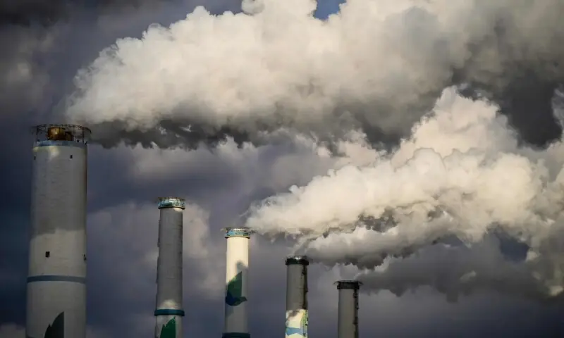 A general view shows exhaust gases billowing from the chimneys of the Taean Thermal Power Station, a large coal-fired power station owned by Korean Western Power Co, part of Korea Electric Power Corporation, in Taean, South Korea on Nov 17, 2025. &mdash; AFP/File