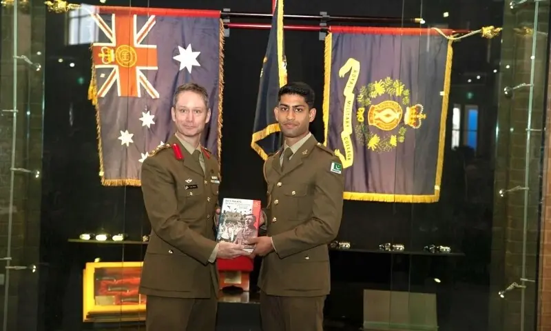 Australia's Royal Military College (RMC) declared Pakistan Army Cadet Sardar Arsam Abbas the &ldquo;overall best foreign military cadet&rdquo;. &mdash; Photo courtesyISPR