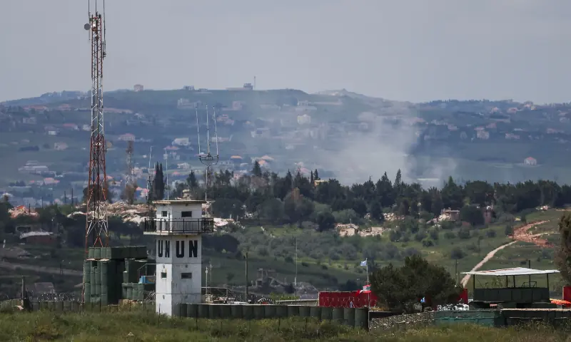 United Nations&rsquo; post in southern Lebanon, as seen from the Israeli side of the Israel-Lebanon border, in northern Israel on May 6, 2026. &mdash; Reuters