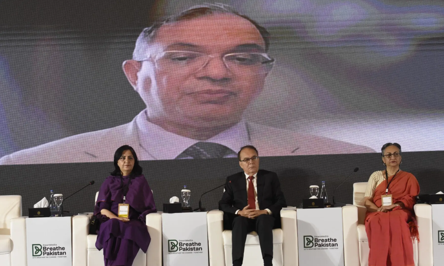A panel session in underway at Breathe Pakistan conference. &mdash; White Star/ Tanveer Shahzad