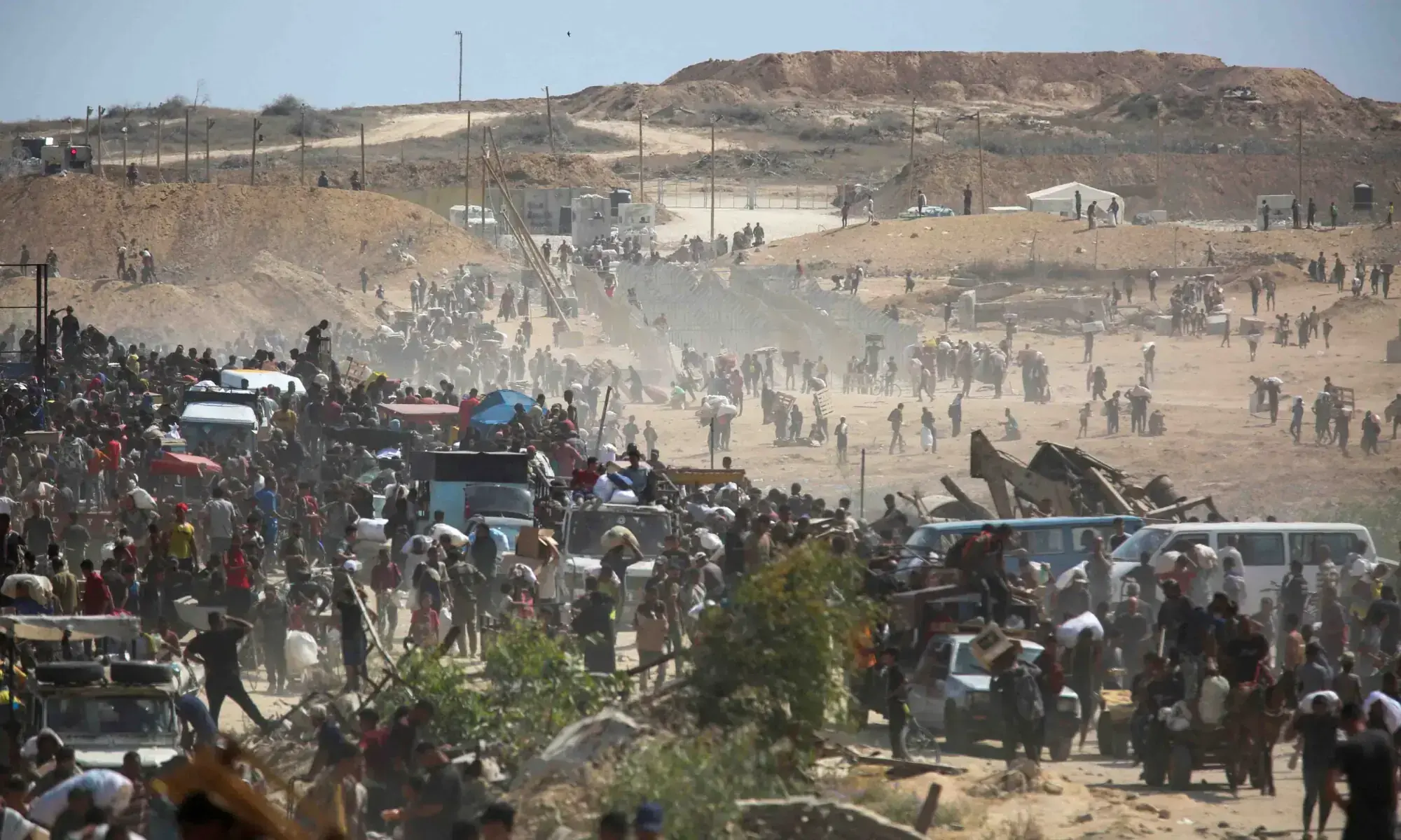 Palestinians seek aid supplies from the US-backed Gaza Humanitarian Foundation (GHF), in the central Gaza Strip on August 4, 2025. &mdash; Reuters/File