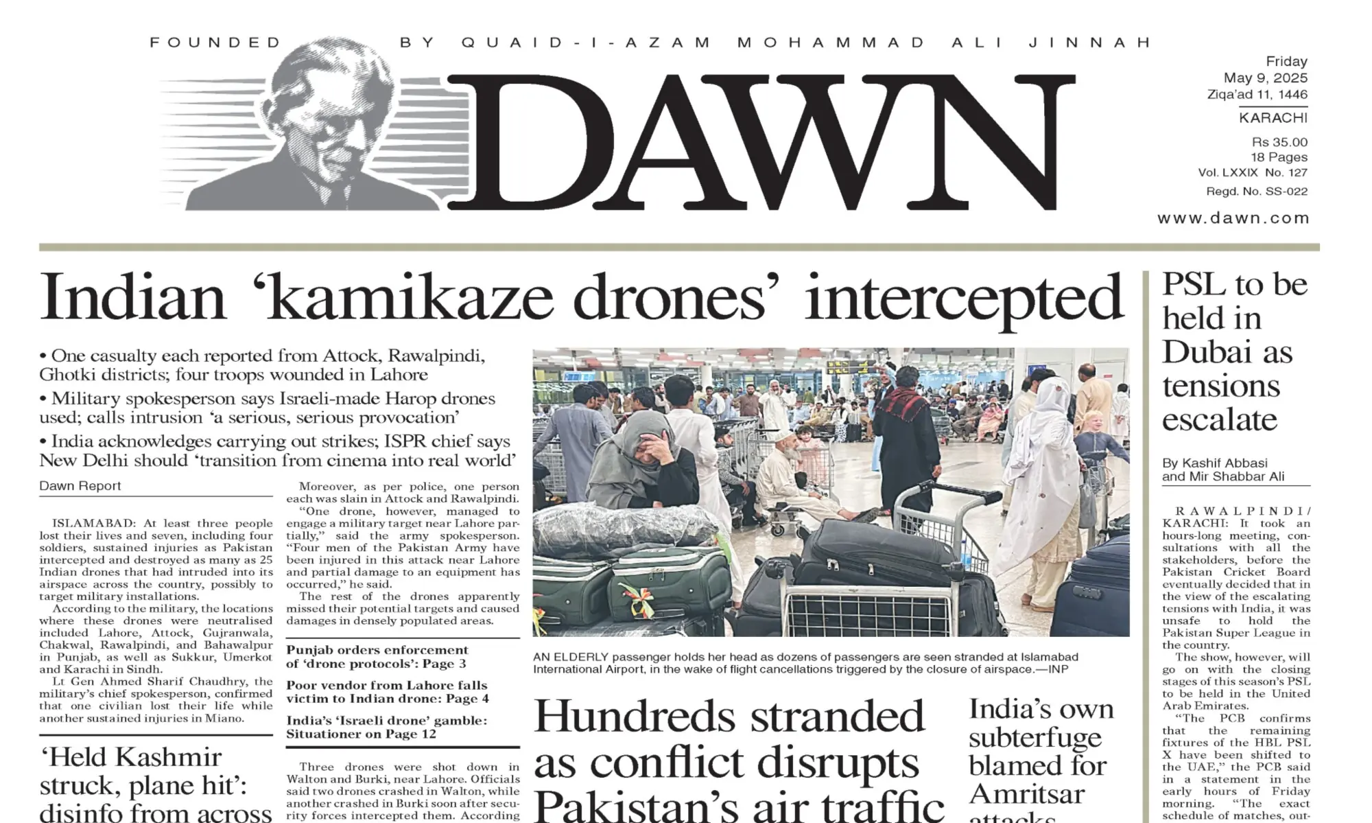 A year ago today: Indian 'kamikaze drones' intercepted