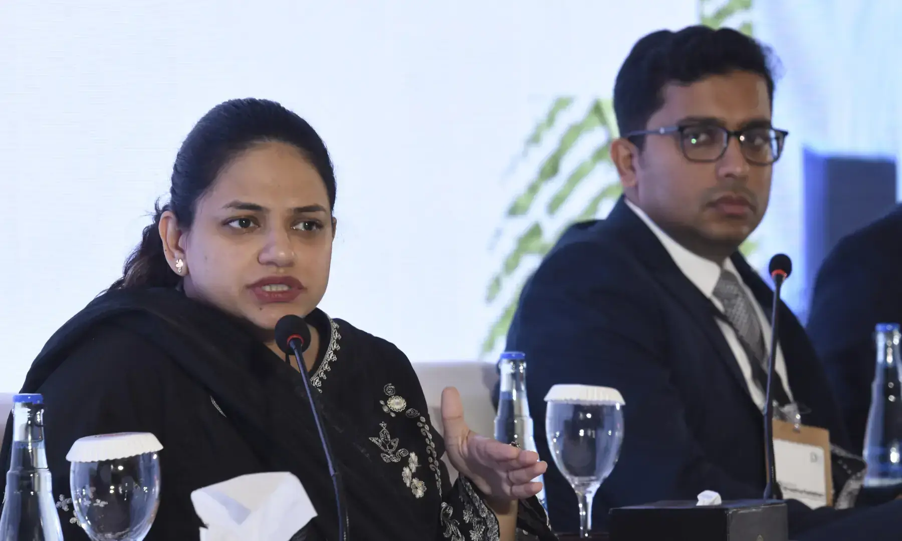 Haneea Isaad speaks at Breathe Pakistan. &mdash; White Star/ Tanveer Shahzad