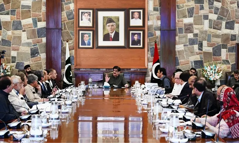 Sindh Chief Minister Murad Ali Shah chairs the 52nd meeting of the Public-Private Partnership Policy Board at the Chief Minister House in Karachi on May 8, 2026. &mdash;SindhCMHouse/X