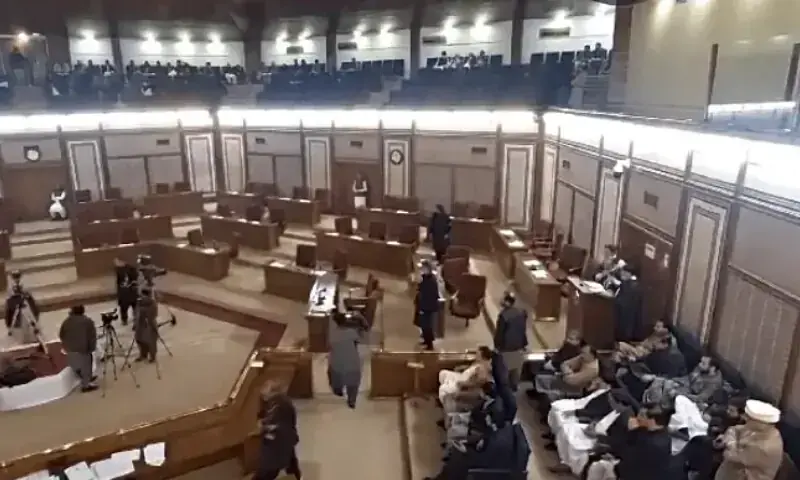 This file photo shows the Balochistan Assembly. — Photo courtesy Abdullah Zehri/File This file photo shows the Balochistan Assembly. — Photo courtesy Abdullah Zehri/File