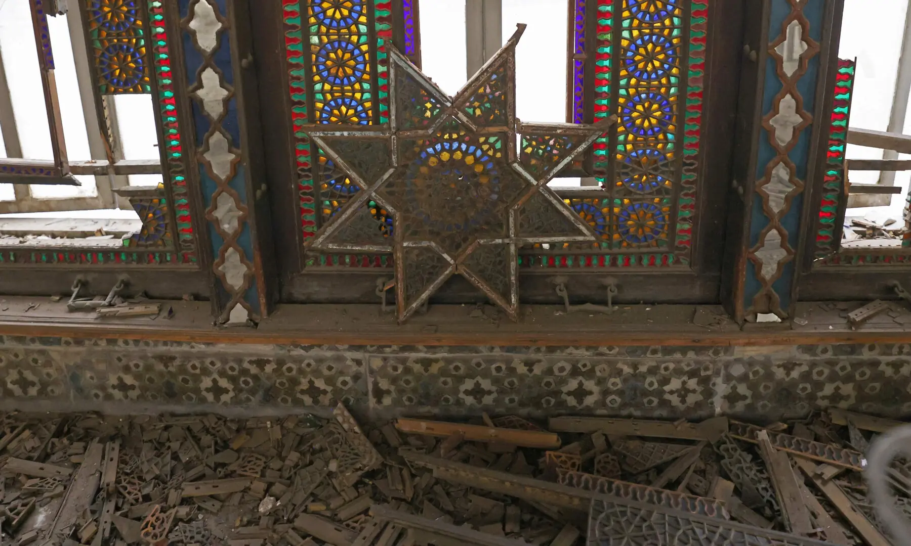 The damaged interiors of the historic Golestan Palace are pictured in Tehran on April 4, 2026. &mdash; AFP/File