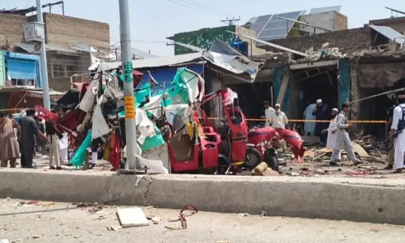 Site of the suicide blast. &mdash; Photo via author