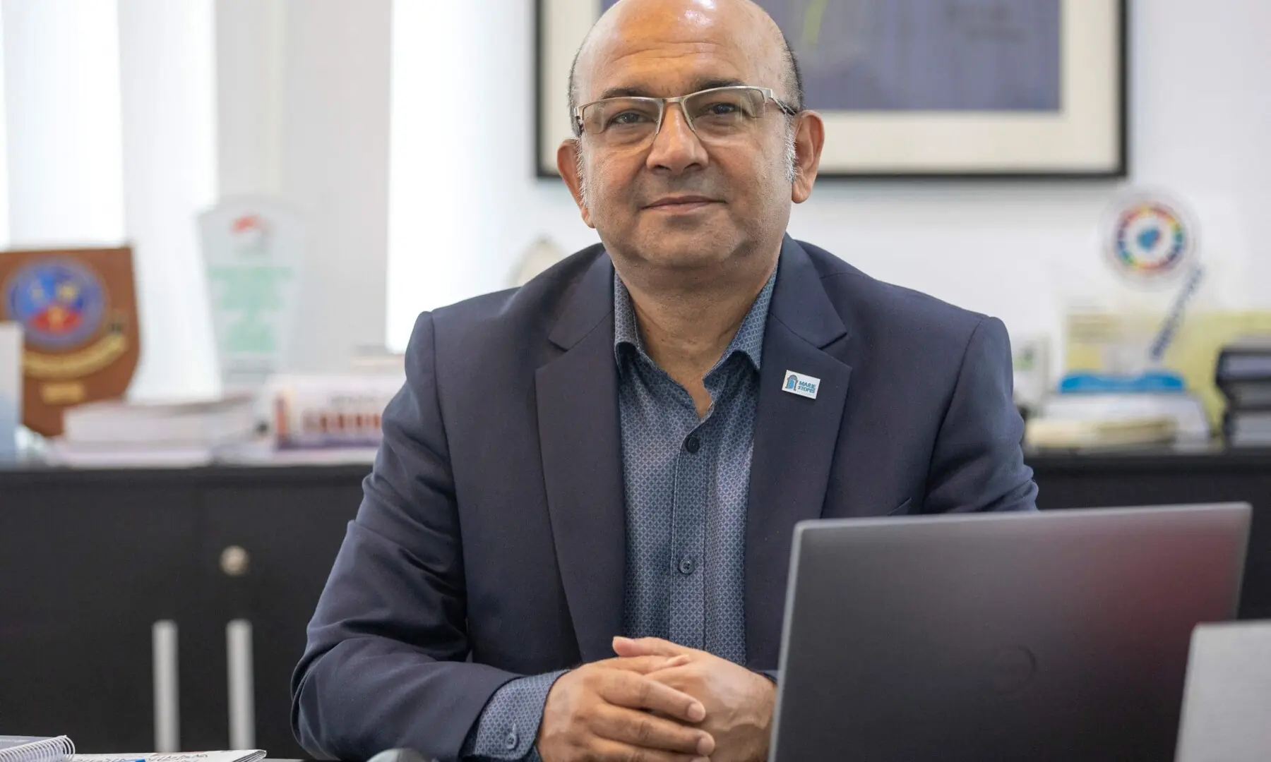 This photograph taken on April 30, 2026 shows Marie Stopes Bangladesh Country Director, Kishwar Imdad posing for a portrait at his office in Dhaka. &mdash;AFP