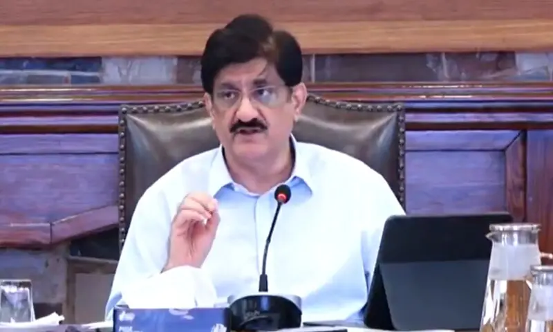 Sindh CM Murad Ali Shah chairs a meeting to review over Rs10 bn uplift & infrastructure projects across Karachi, on May 14. &mdash;@SindhCMHouse/X