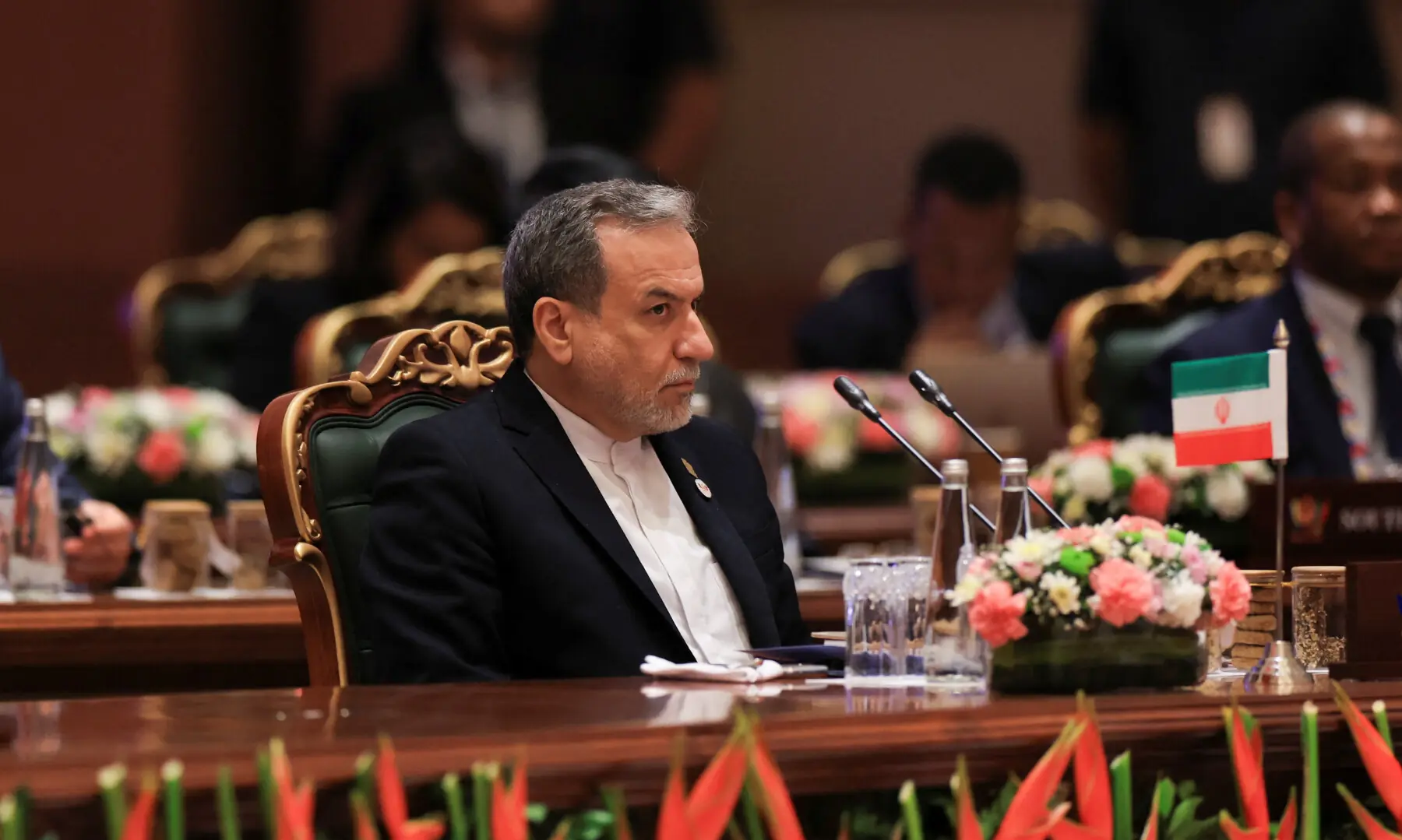 Iran’s Foreign Minister Abbas Araghchi attends the Brics foreign ministers’ meeting at Bharat Mandapam in New Delhi, India on May 14, 2026. — Reuters