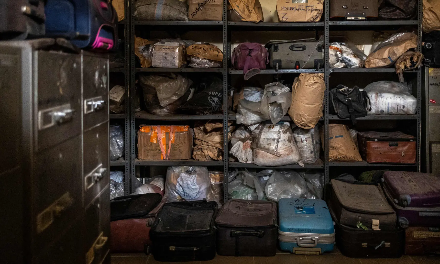 A general view of seized drugs and pharmaceutical products stored at the National Drug Law Enforcement Agency (NDLEA) facility in Lagos on February 19, 2026. — AFP