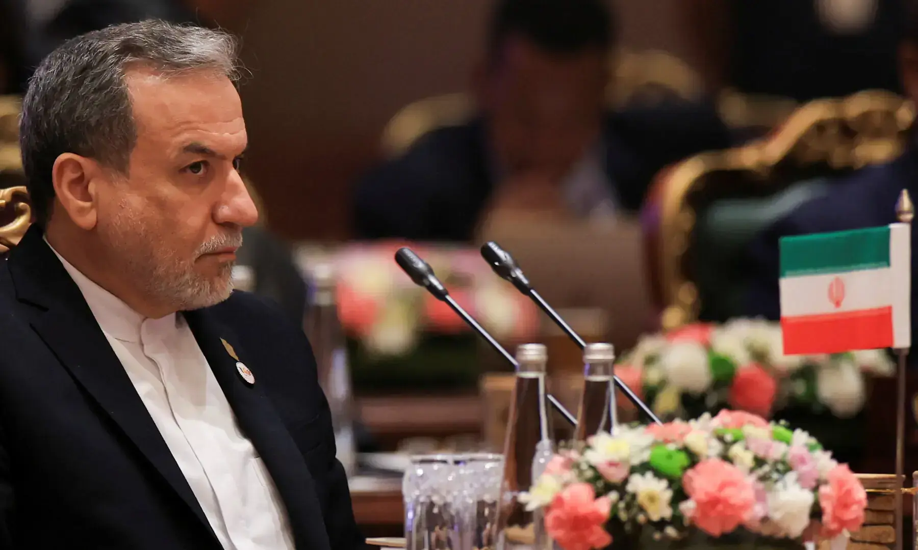 Iran's Foreign Minister Abbas Araghchi attends the Brics foreign ministers' meeting at Bharat Mandapam in New Delhi, India on May 14, 2026. &mdash; Reuters