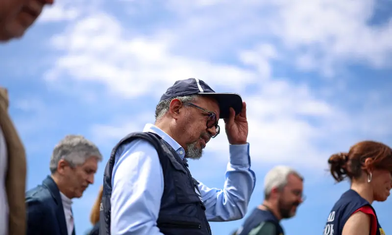 Director-General of the World Health Organisation Tedros Adhanom Ghebreyesus looks on, after cruise ship MV Hondius arrived at the port of Granadilla de Abona and its passengers are transferred by buses to airports on the island, in Tenerife, Spain, May 10, 2026. — Reuters