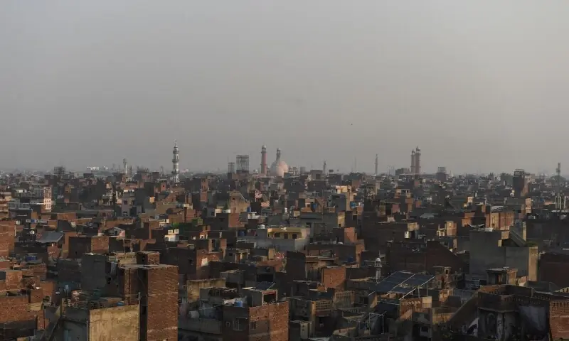 Residential houses in Lohari Gate area, in the Walled City of Lahore, Pakistan May 7, 2026. &mdash; Reuters