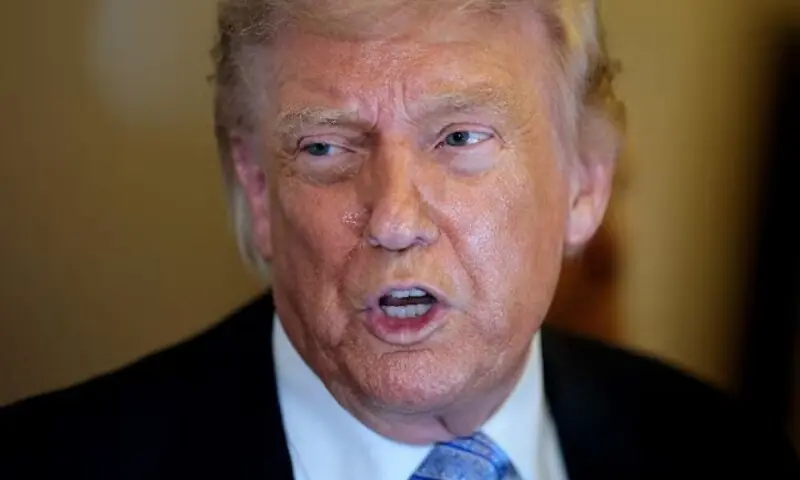 US President Donald Trump speaks to the press aboard Air Force One enroute to the US following his official visit with President Xi Jinping in China on May 15, 2026. &mdash;Reuters