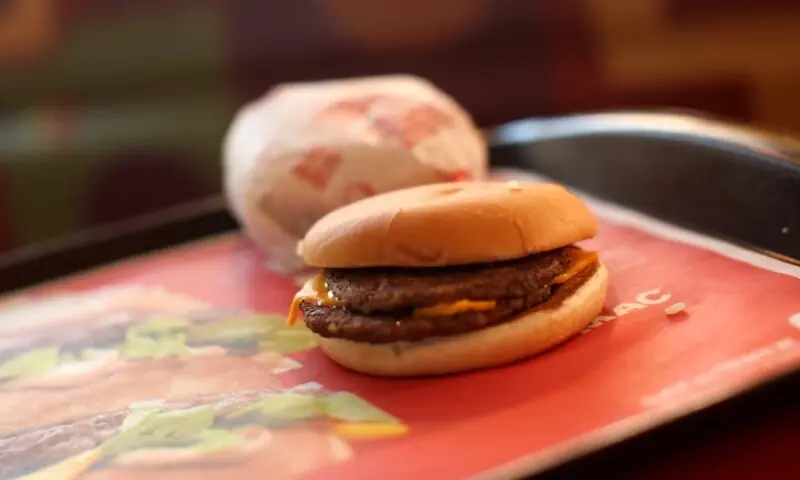 A McDouble burger is pictured at a McDonald's restaurant in the Fillmore District of San Francisco, California on January 30, 2013. —Reuters/File A McDouble burger is pictured at a McDonald's restaurant in the Fillmore District of San Francisco, California on January 30, 2013. —Reuters/File