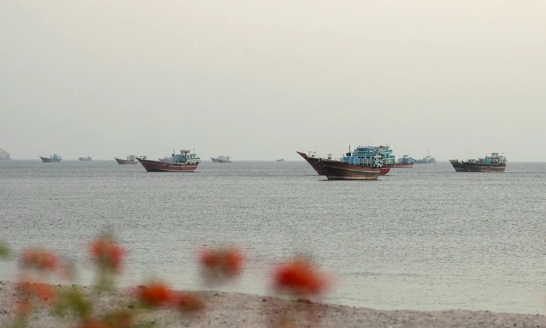 In this image vessels are seen in the Strait of Hormuz, Musandam, Oman on May 18, 2026. —Reuters
