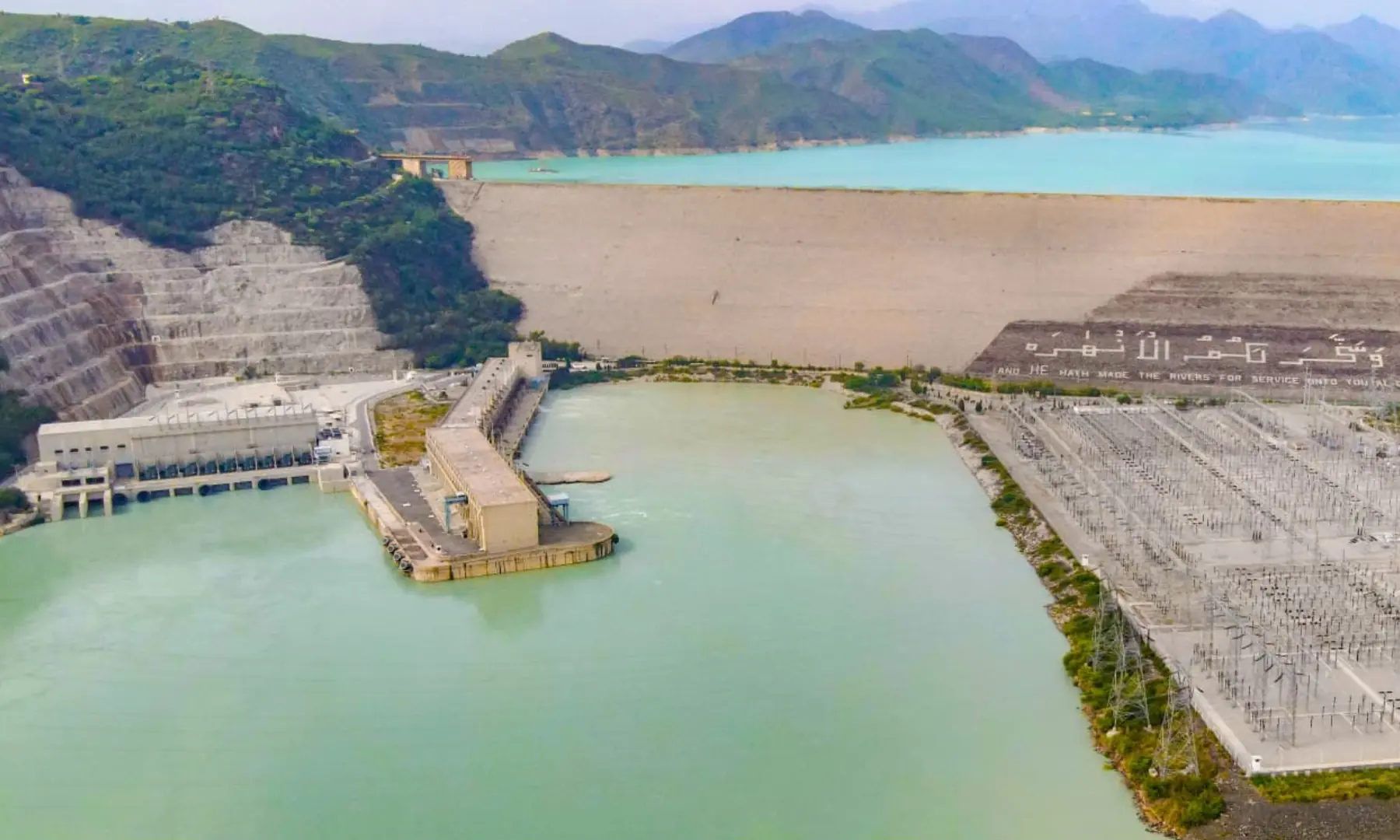 A view of Tarbela hydropower stations. &mdash; Photo courtesy Wapda