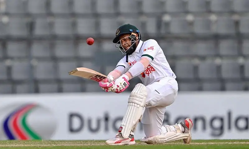Bangladesh's Mushfiqur Rahim plays a shot during the third day of the second Test match between Bangladesh and Pakistan at the Sylhet International Cricket Stadium in Sylhet, Bangladesh on May 18, 2026. — AFP Bangladesh's Mushfiqur Rahim plays a shot during the third day of the second Test match between Bangladesh and Pakistan at the Sylhet International Cricket Stadium in Sylhet, Bangladesh on May 18, 2026. — AFP