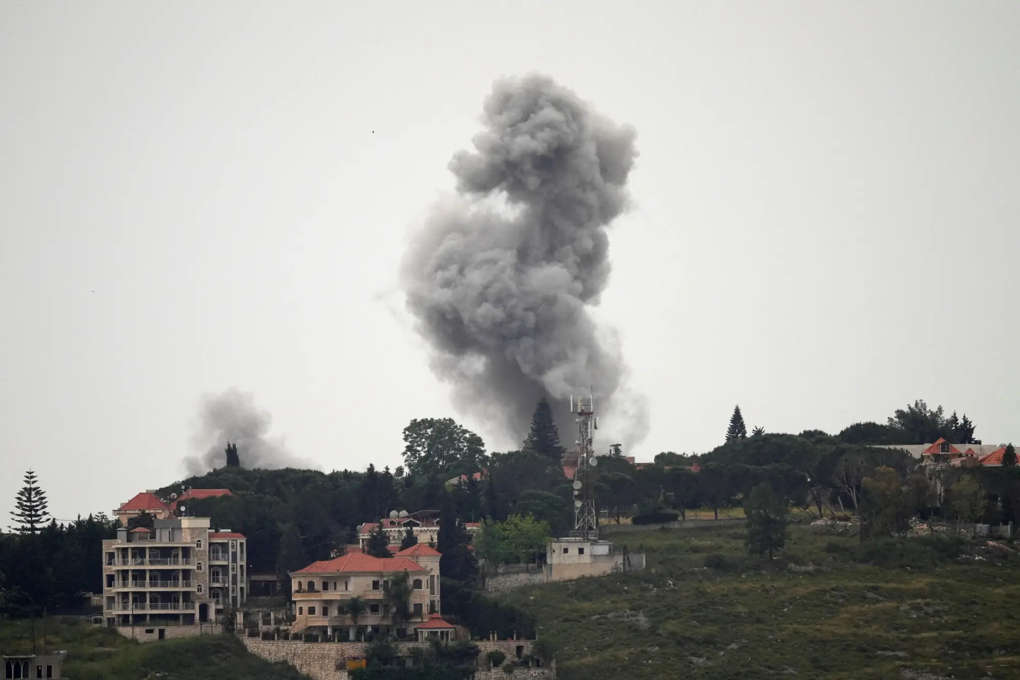 Smoke rises following an Israeli strike in Choukine, Lebanon May 18, 2026. &mdash;Reuters