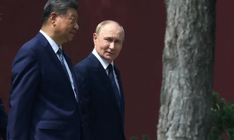 Chinese President Xi Jinping and Russian President Vladimir Putin walk at the personal residence of the Chinese leader Zhongnanhai in Beijing, China September 2, 2025. —Reuters/File Chinese President Xi Jinping and Russian President Vladimir Putin walk at the personal residence of the Chinese leader Zhongnanhai in Beijing, China September 2, 2025. —Reuters/File