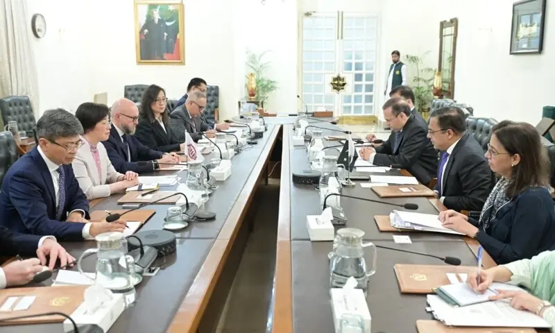 Economic Affairs Minister Ahad Khan Cheema in a meeting with President of the Asian Infrastructure Investment Bank on May 19, 2026. —Photo courtesy Ministry of Economic Affairs Economic Affairs Minister Ahad Khan Cheema in a meeting with President of the Asian Infrastructure Investment Bank on May 19, 2026. —Photo courtesy Ministry of Economic Affairs